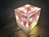 Resin Cube | Night Light Cube - Bunny Tail - Purple